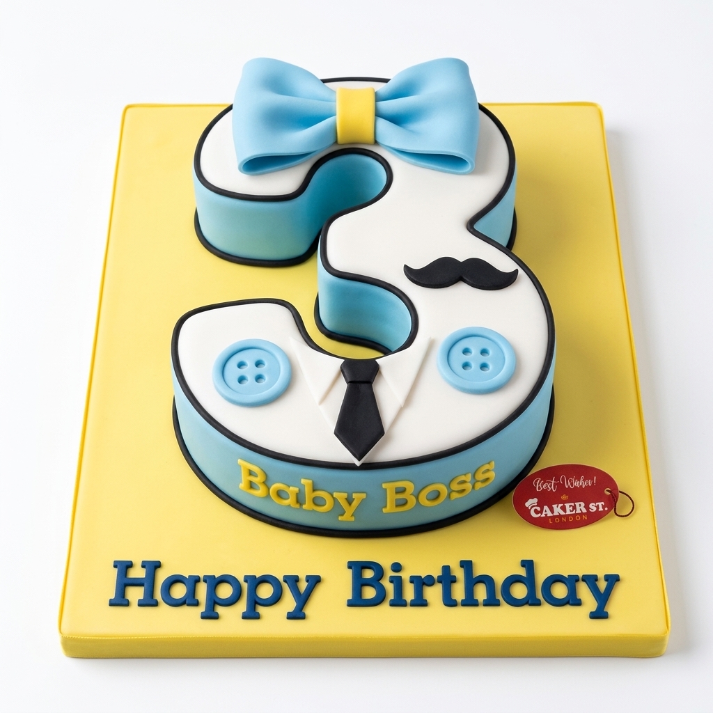 Baby Boss Number Birthday Cake