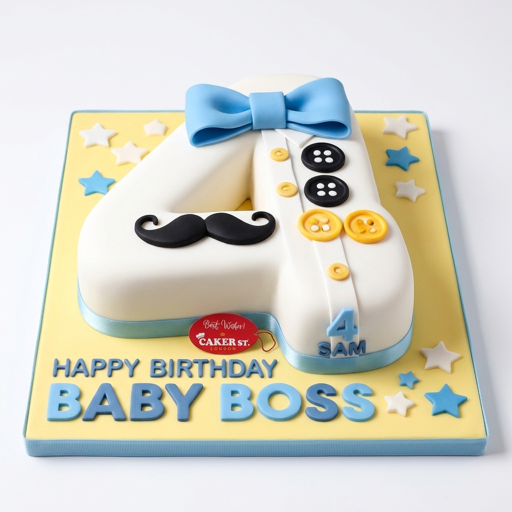 Baby Boss Number Birthday Cake