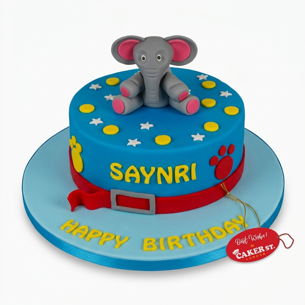 Elephant Birthday Cake for Kids