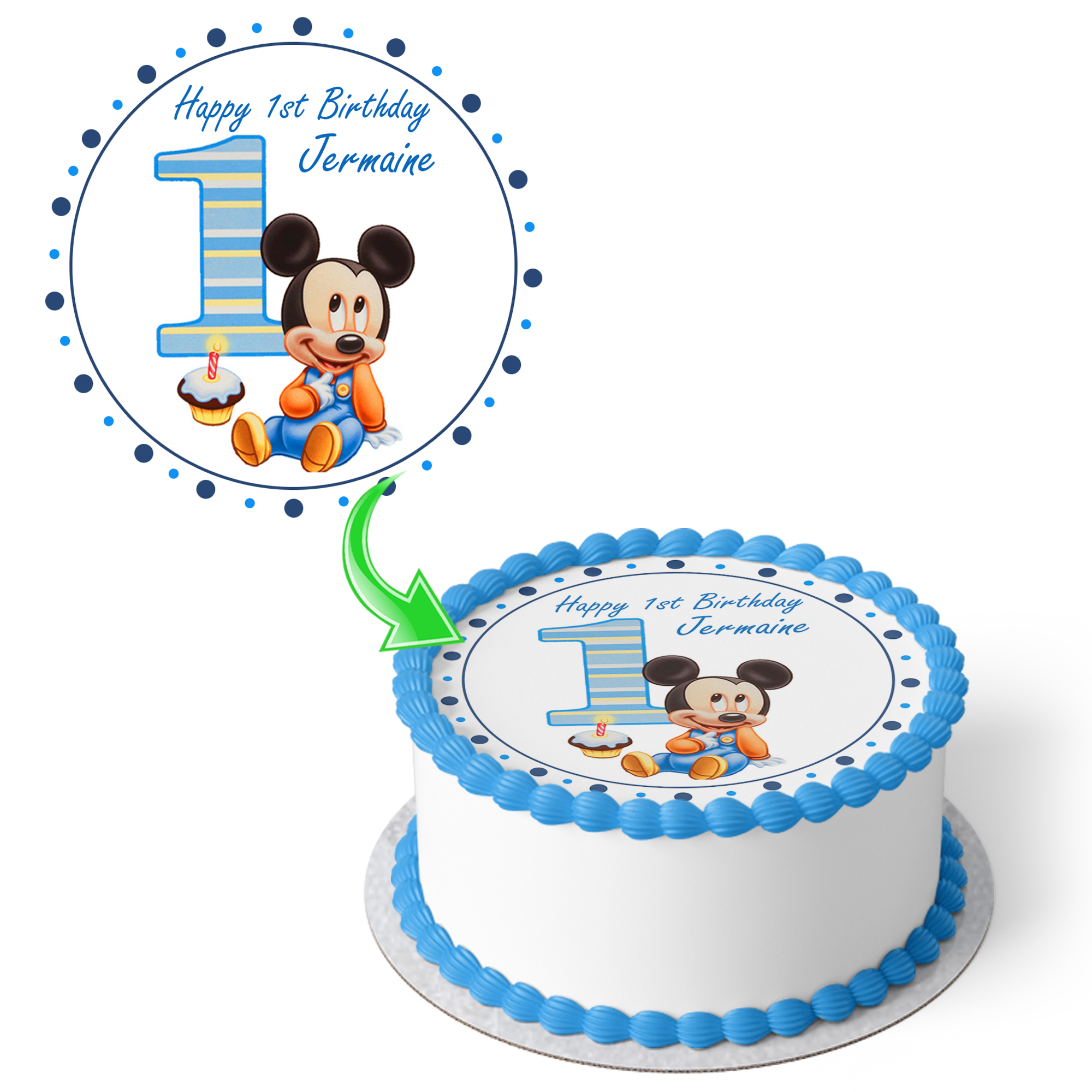 Mickey Mouse Photo Cake