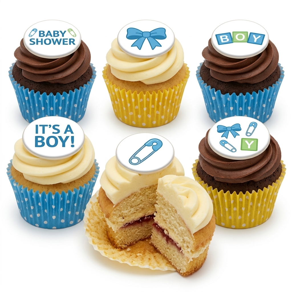 It's a Boy Baby Shower Cupcakes