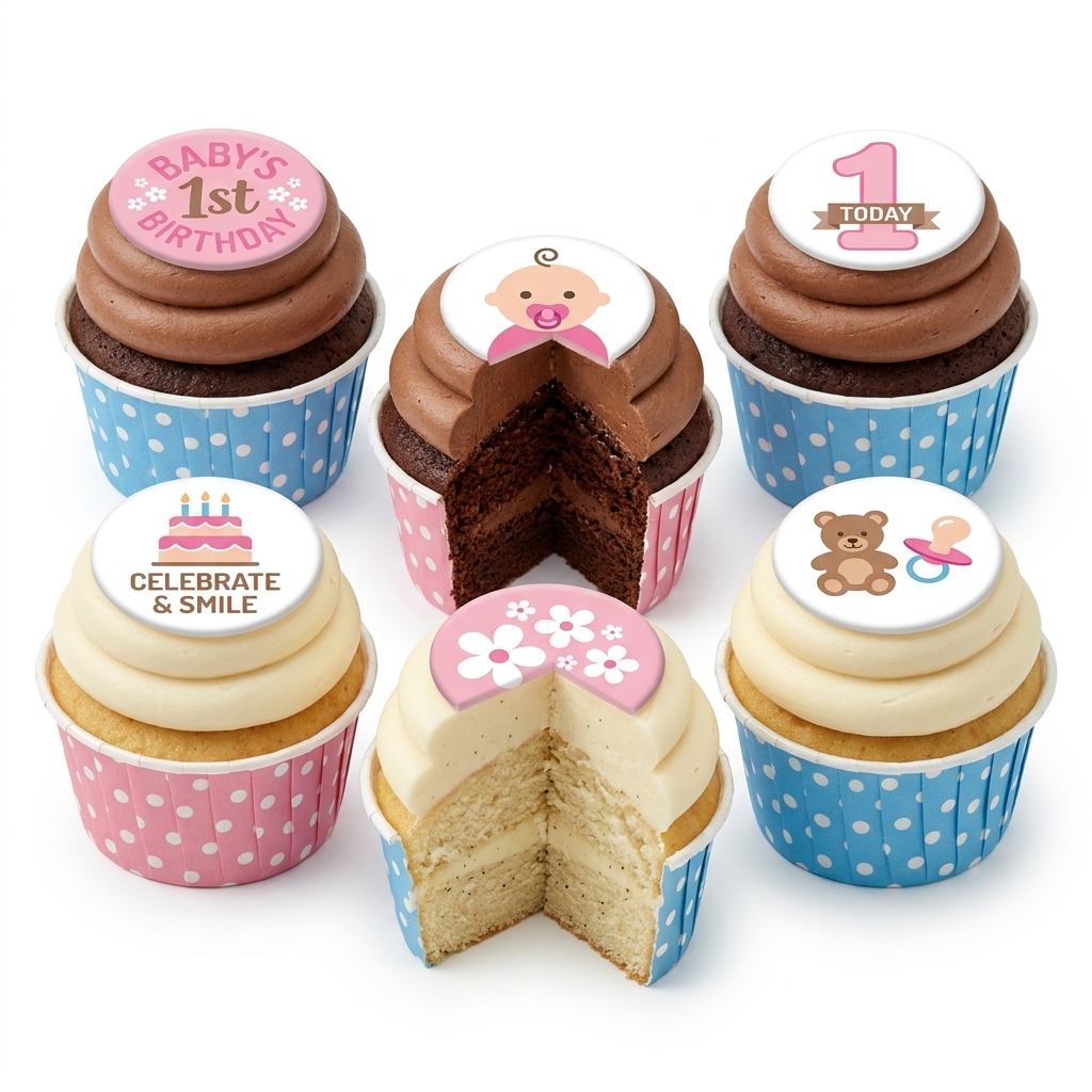 Baby's 1st Birthday Cupcakes