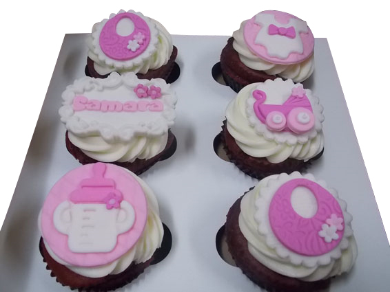 Baby Shower Theme Cupcakes