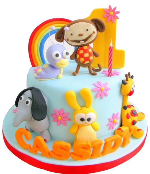 Baby TV birthday cake  Happy 1st birthday Shryan Thanks Gi  Flickr