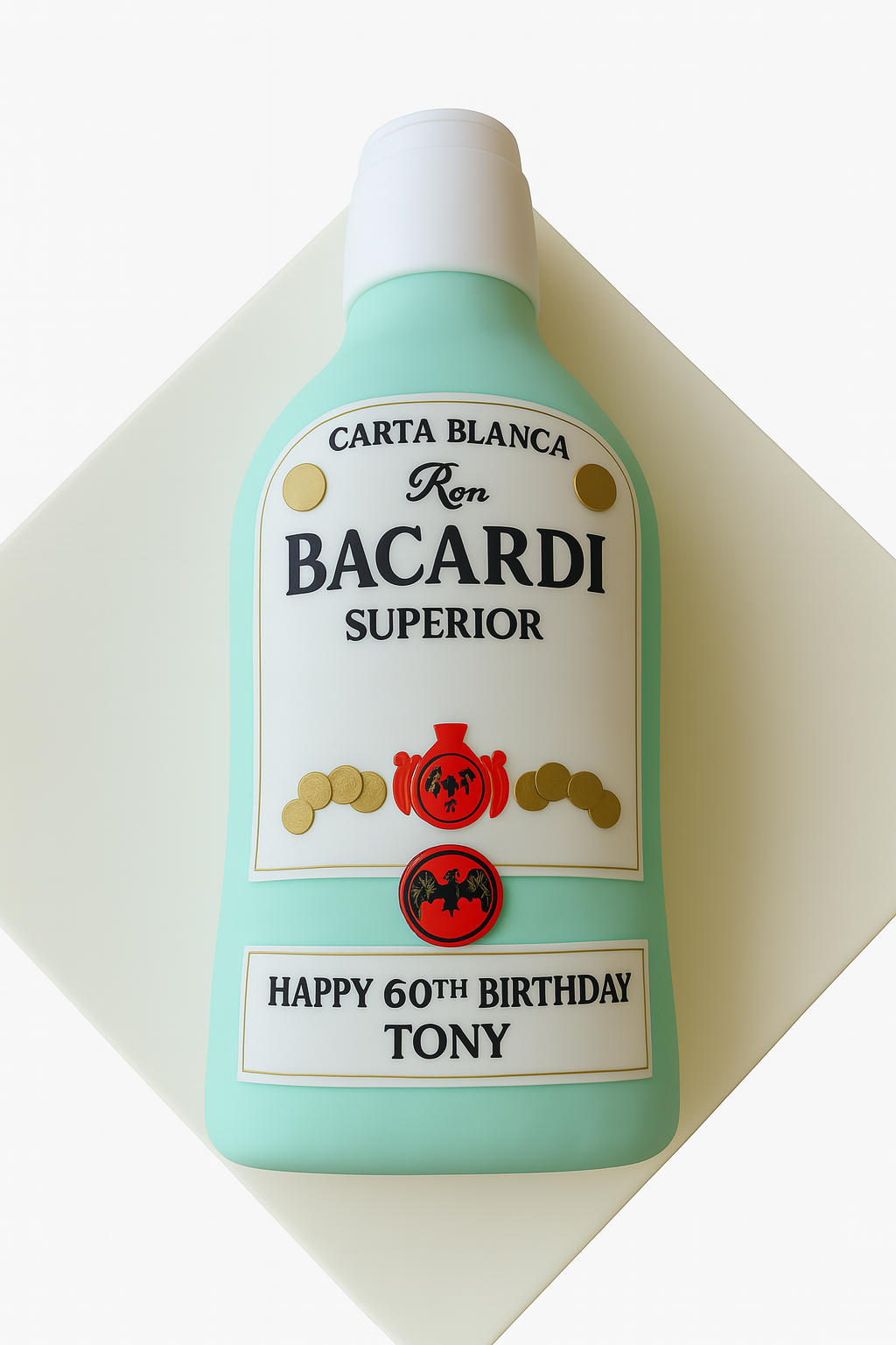 Bacardi Bottle Birthday Cake