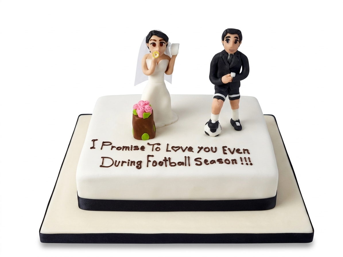 Football Season Promise Anniversary Cake