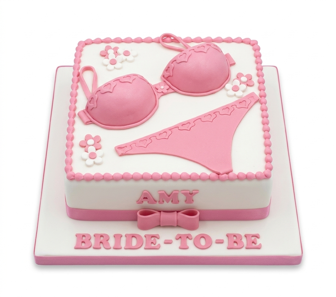 Pink Lingerie Hen Night Cake