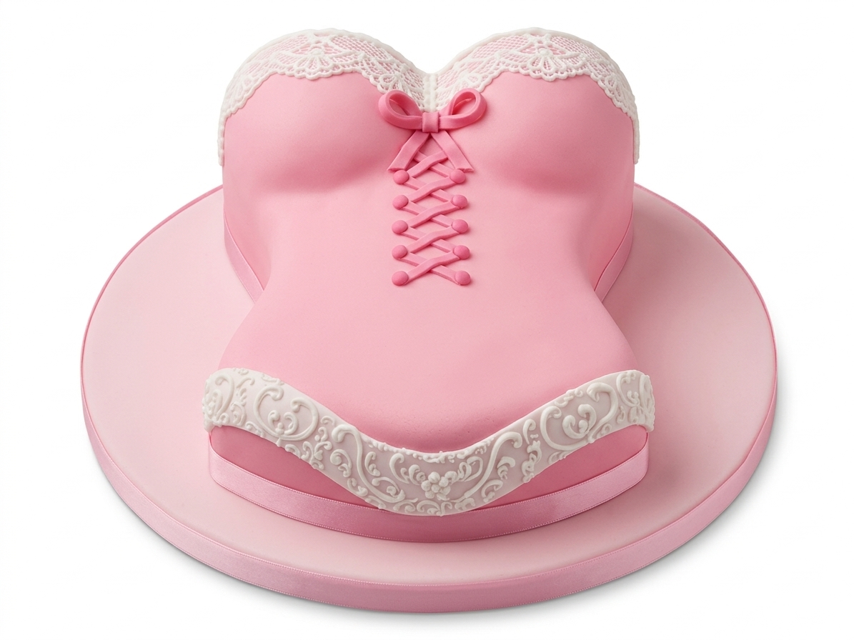Pink Corset Birthday Cake