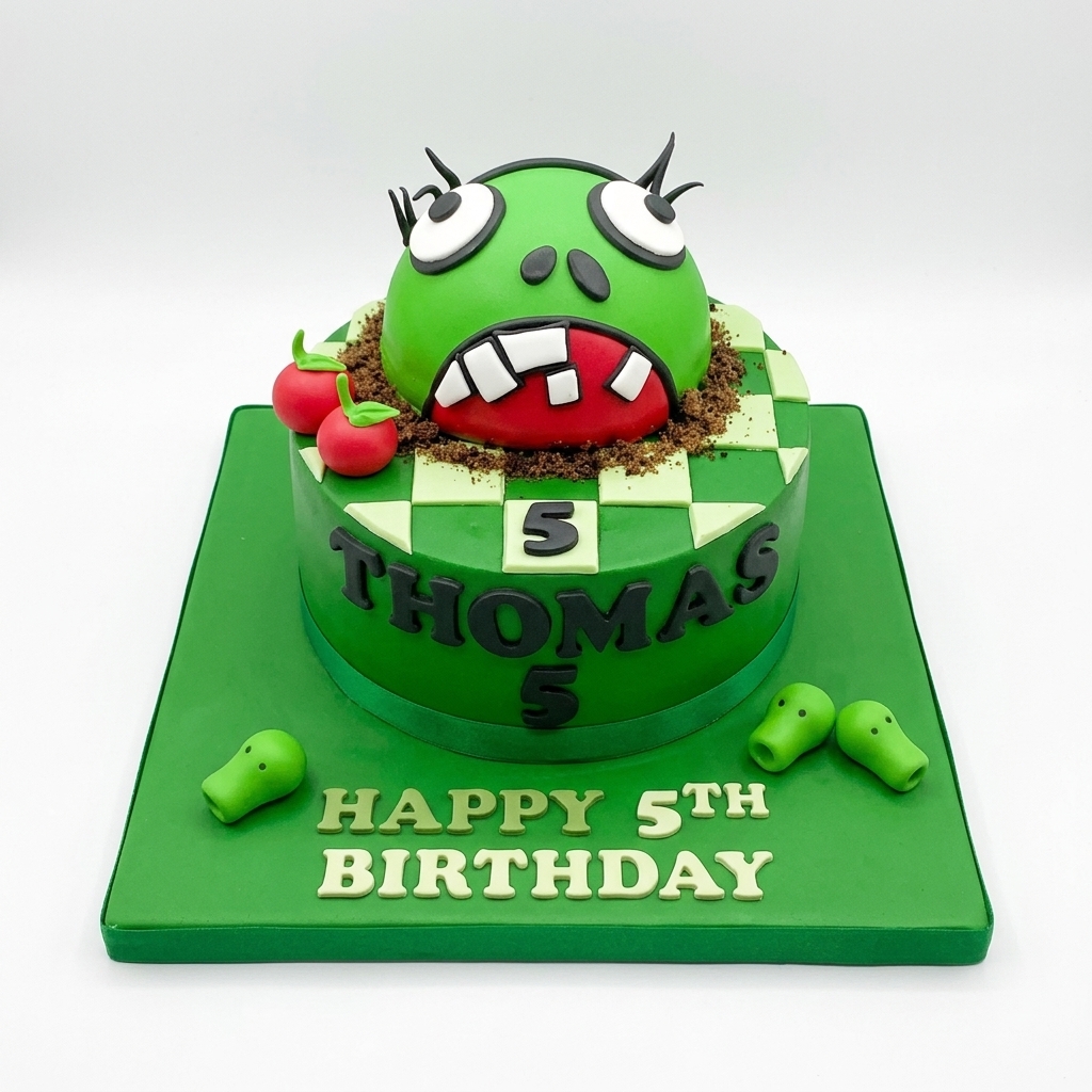 Plants vs Zombies Birthday Cake for Kids