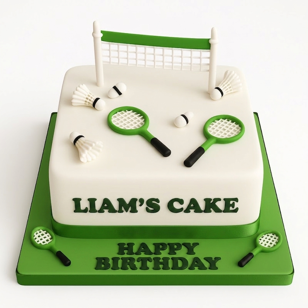 Badminton Birthday Cake