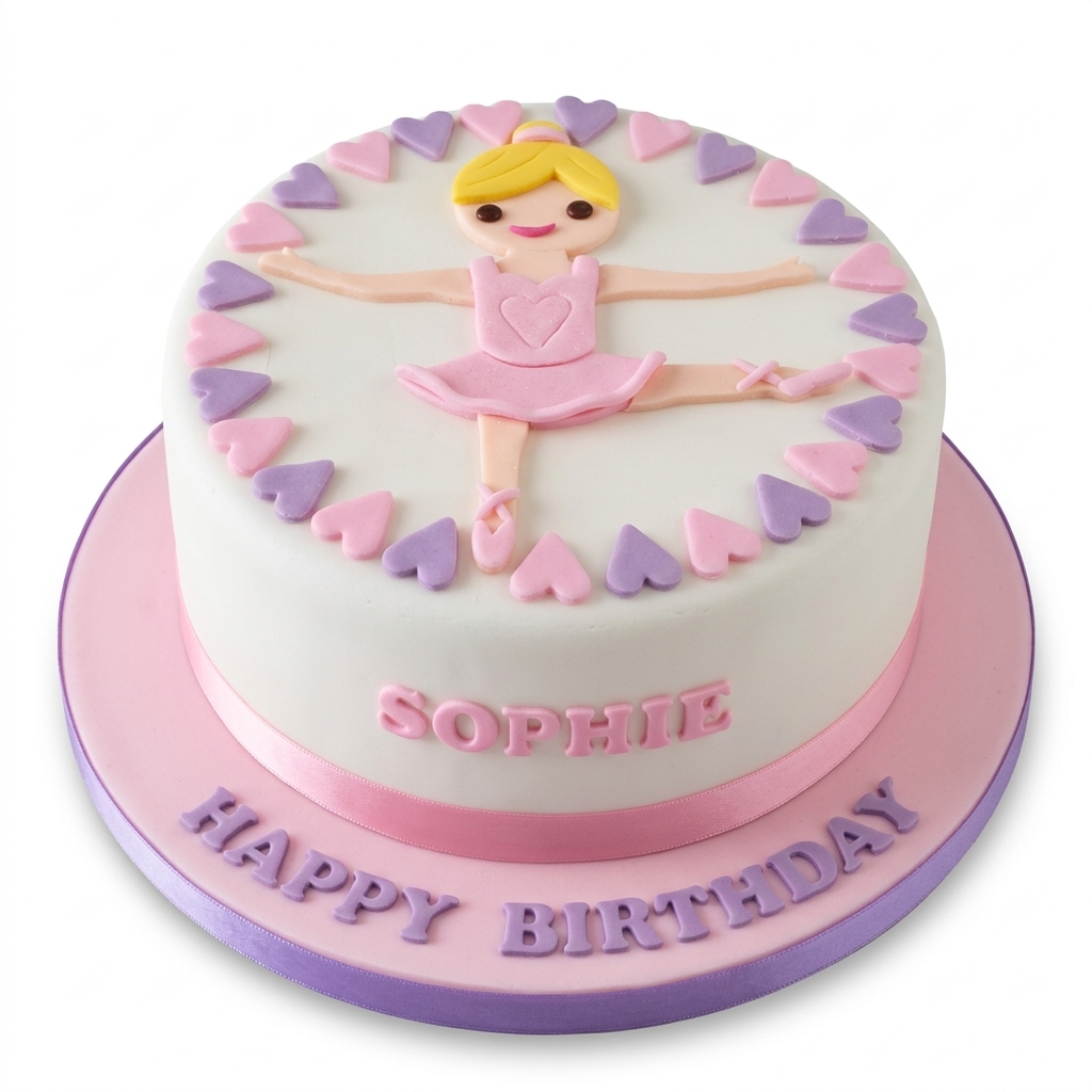 Ballerina Birthday Cake for Girls