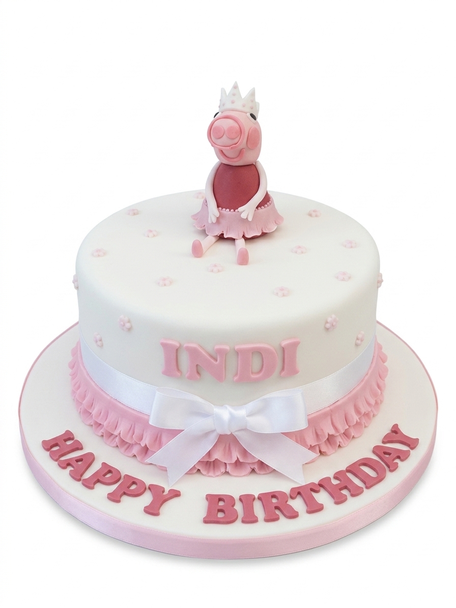 Peppa Pig Princess Birthday Cake