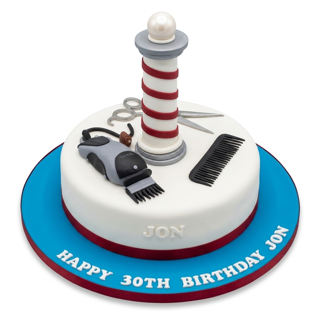 Barber Birthday Cake for Men