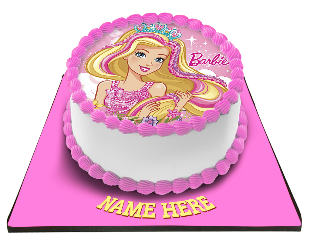 Barbie Photo Cake 