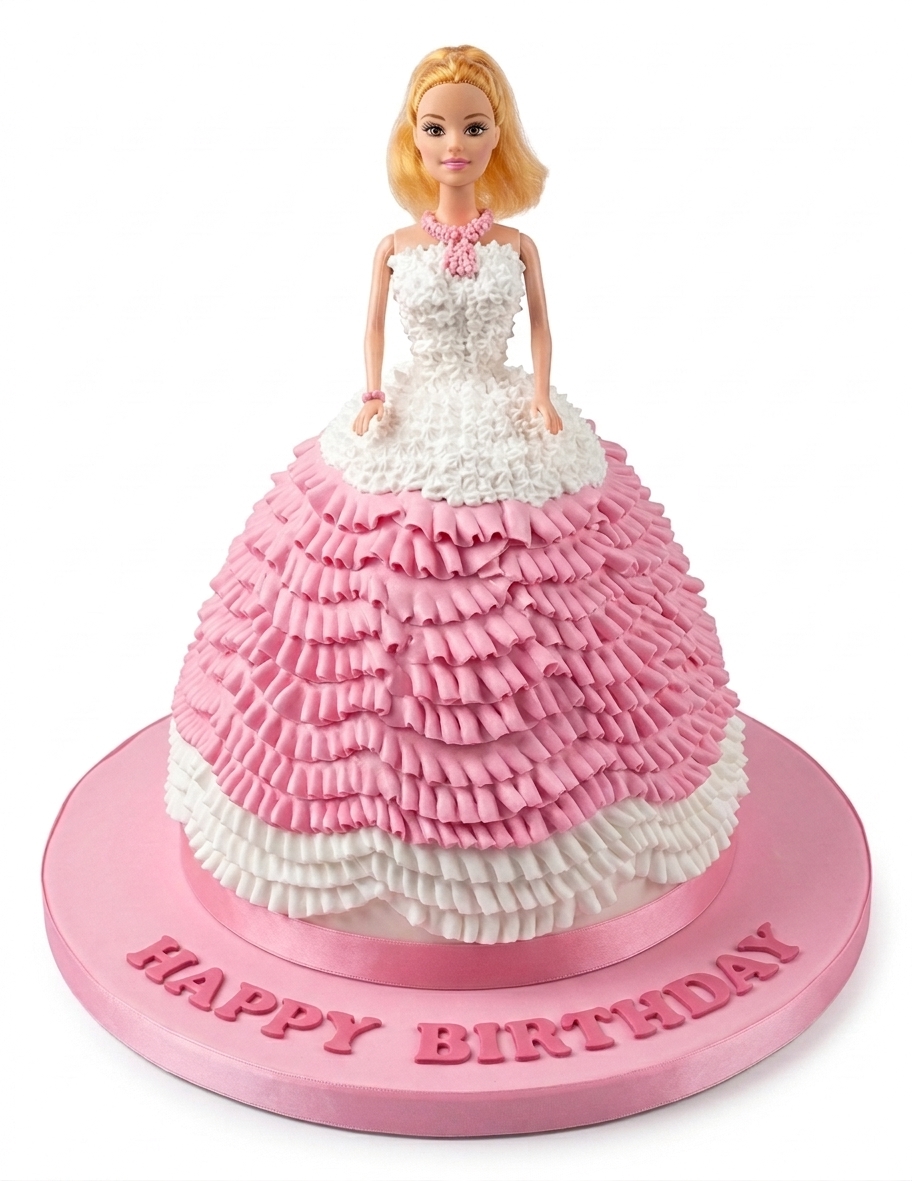 Barbie Princess Birthday Cake for Girls