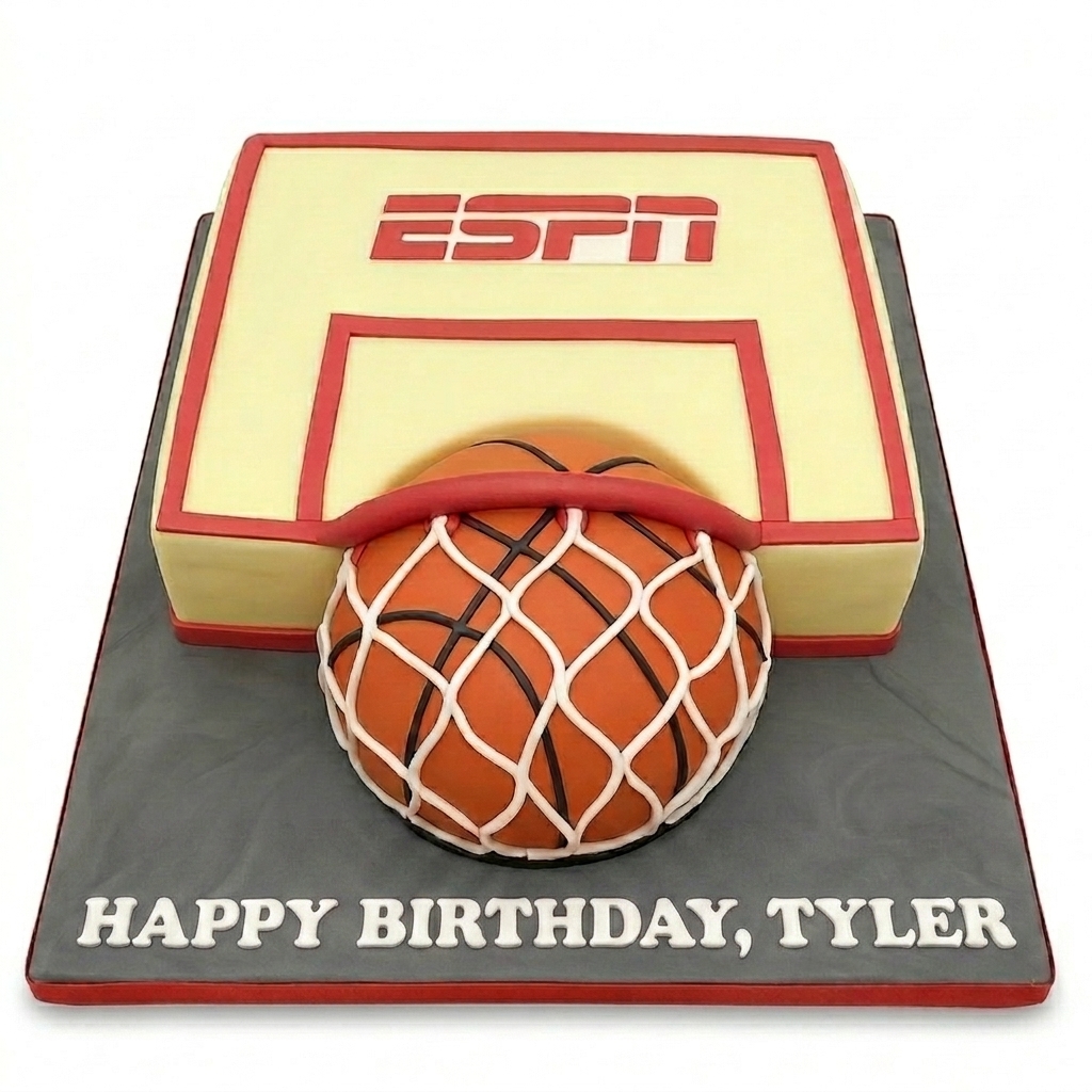 Basketball Birthday Cake - Sports Theme