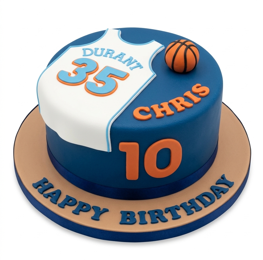 Basketball Jersey Birthday Cake