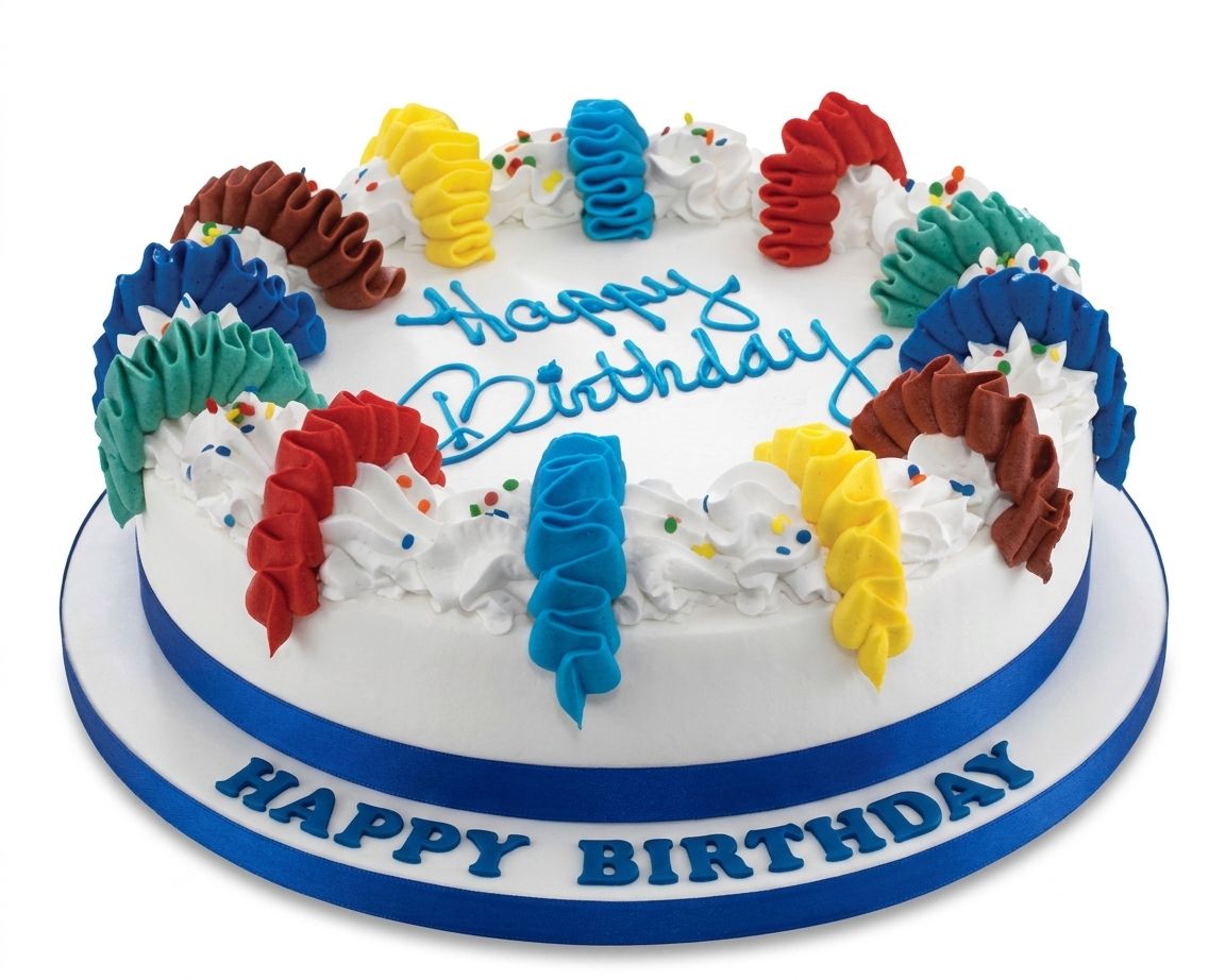 Colourful Celebration Birthday Cake