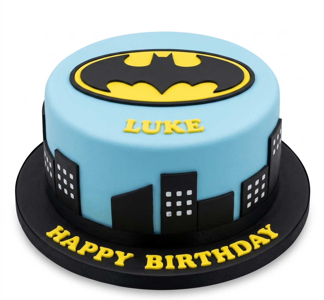 Batman Birthday Cake for Boys | Personalised Superhero Cake
