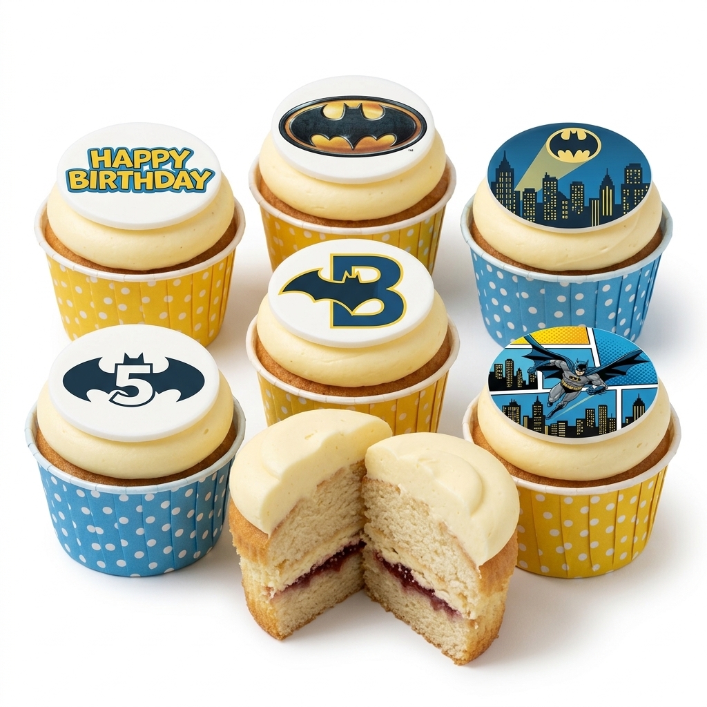 Batman Birthday Cupcakes