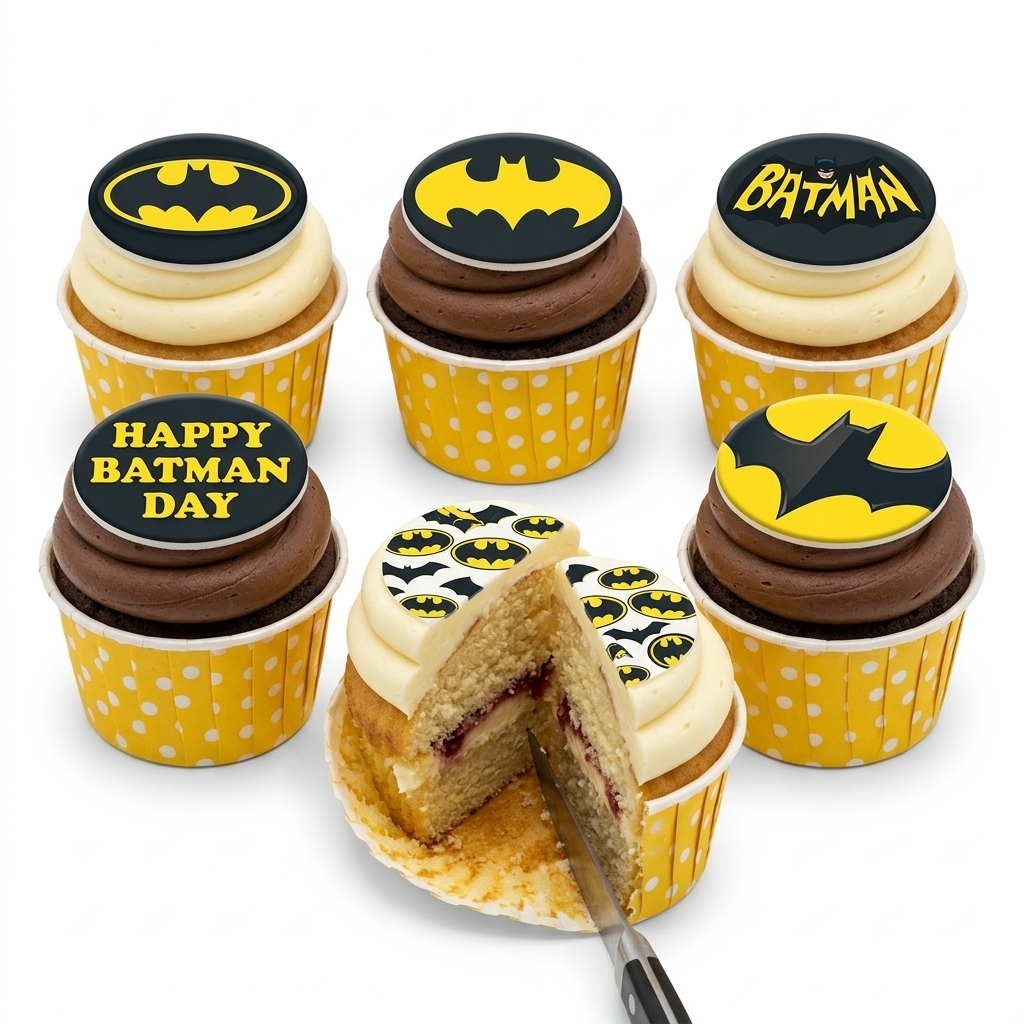 Batman Birthday Cupcakes