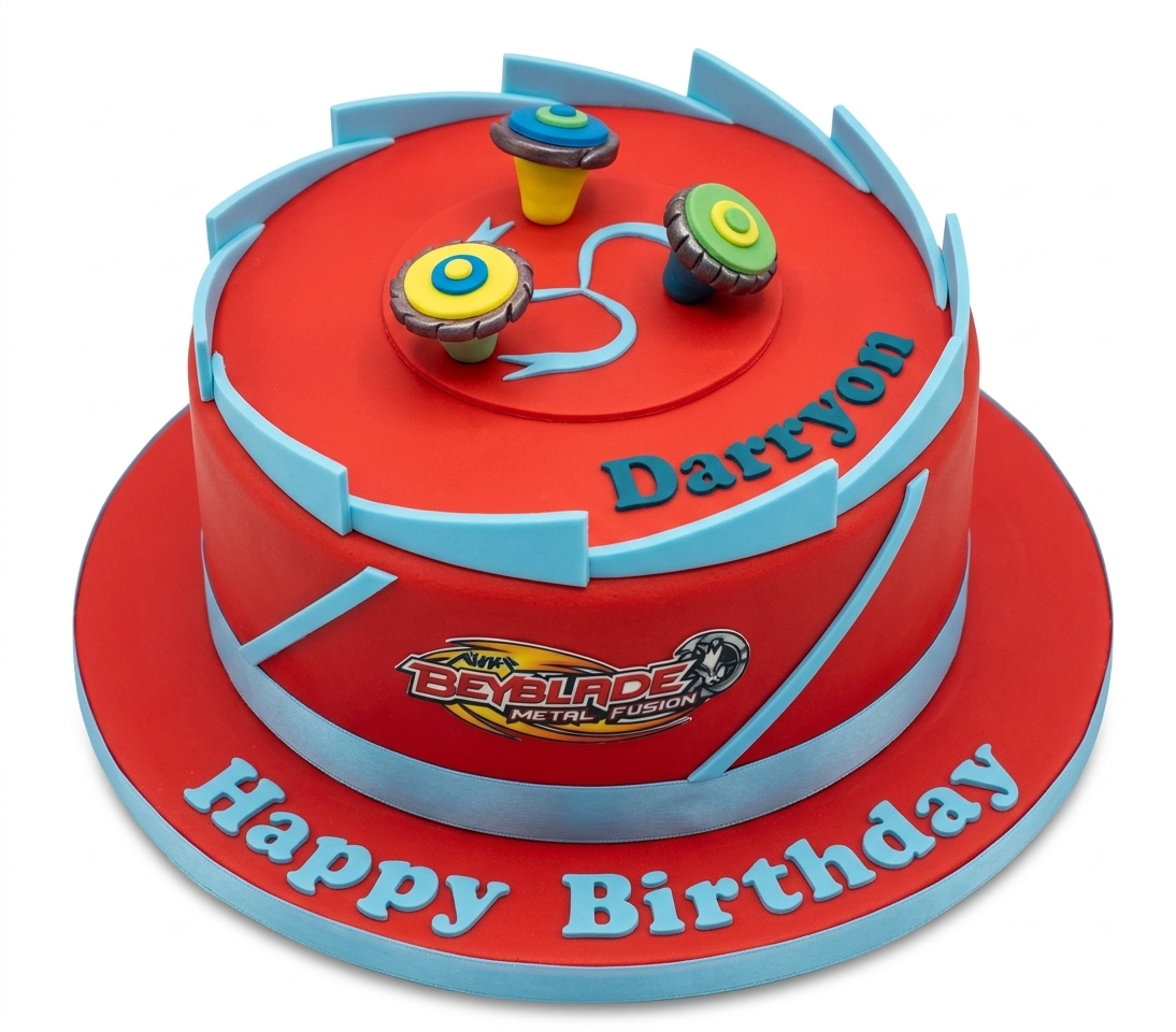 Beyblade Theme Birthday Cake for Kids