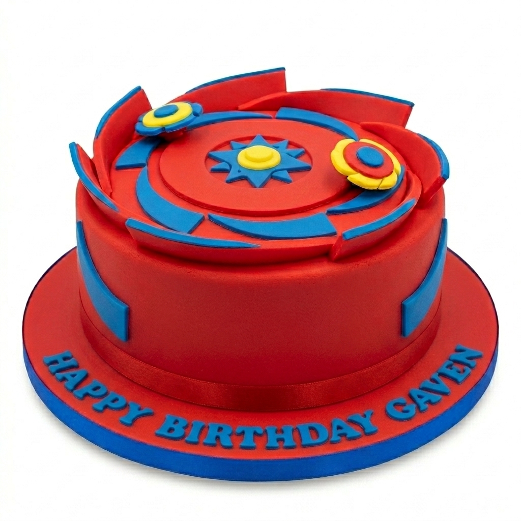 Beyblade Theme Birthday Cake for Boys