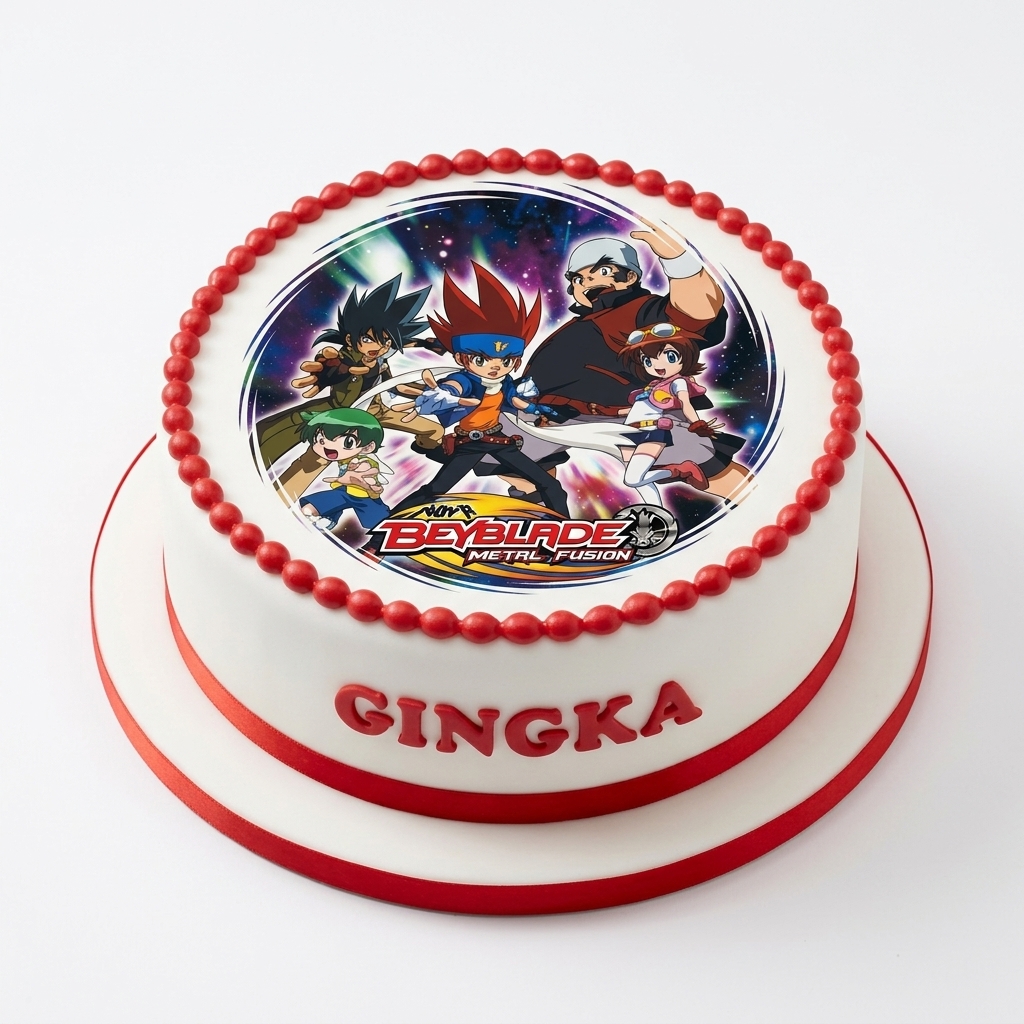 Beyblade Birthday Cake