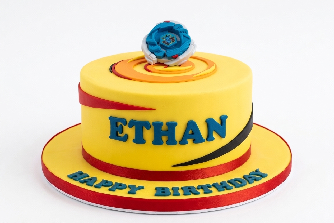 Beyblade Birthday Cake for Boys