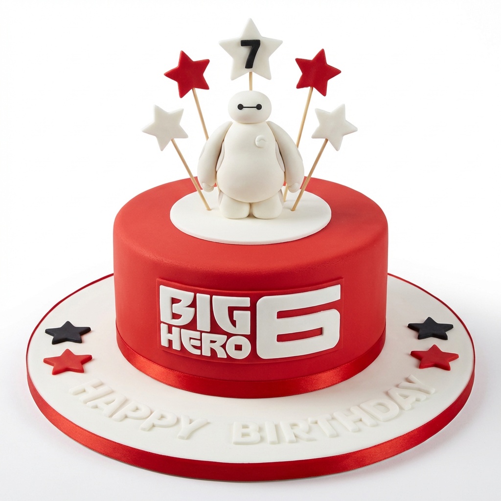Big Hero 6 Baymax Kids Birthday Cake