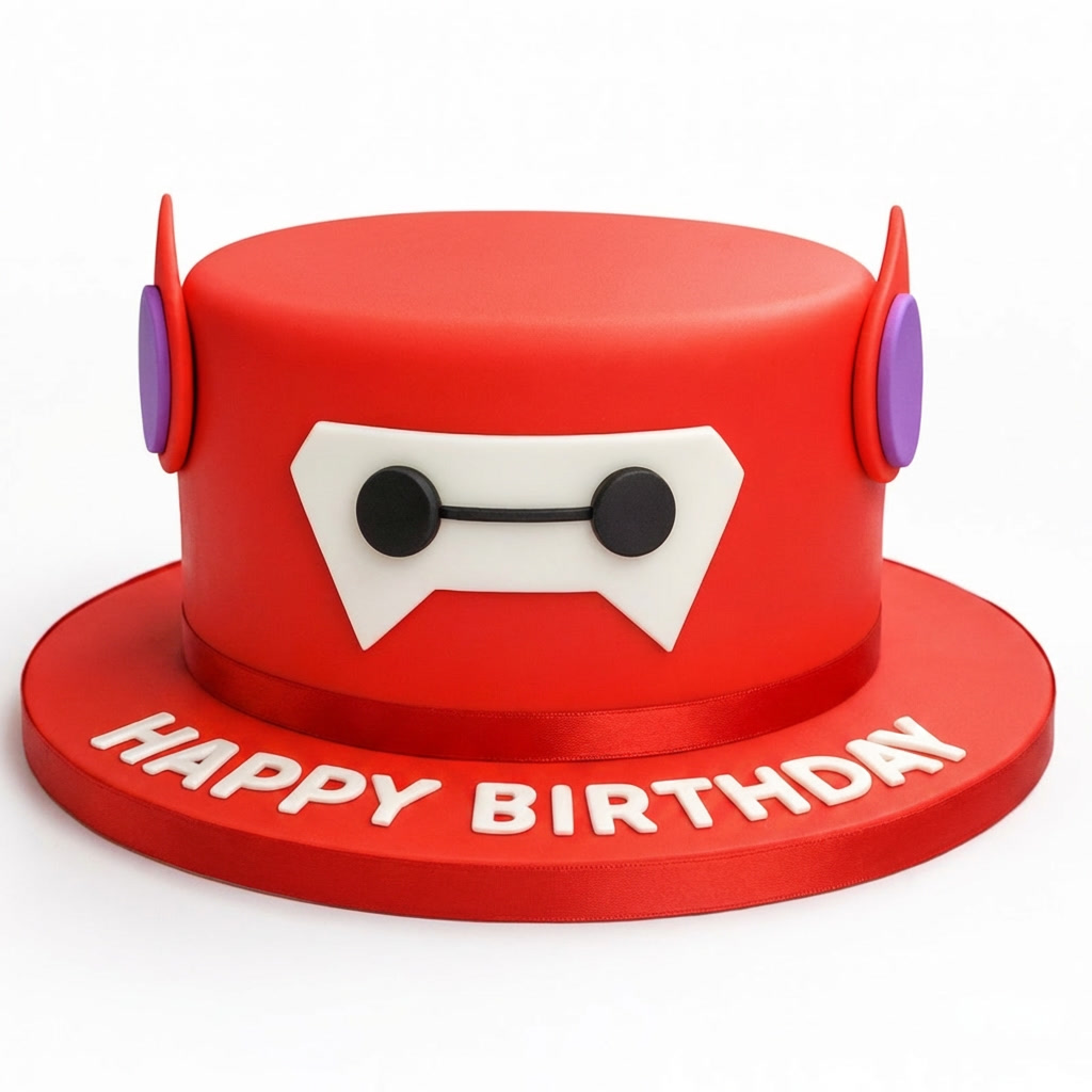 Baymax Character Birthday Cake