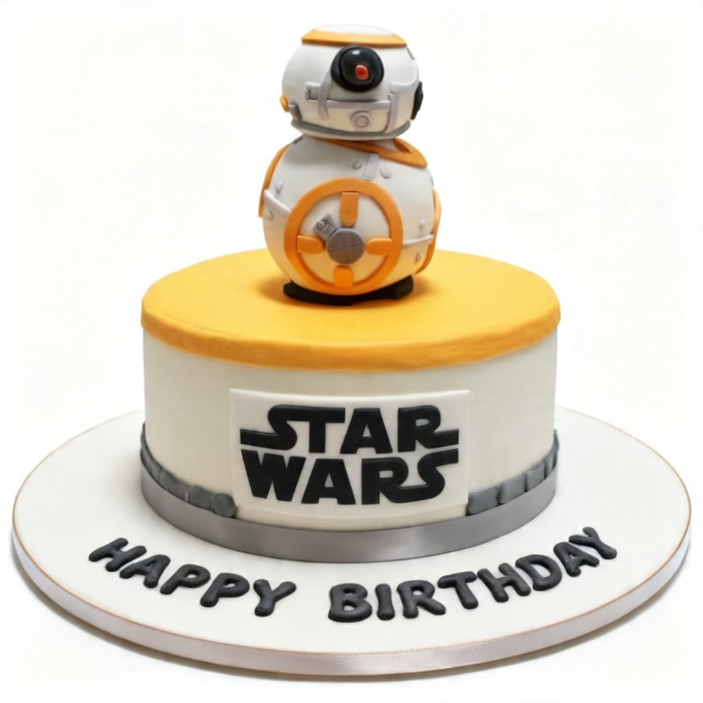 Star Wars BB-8 Birthday Cake