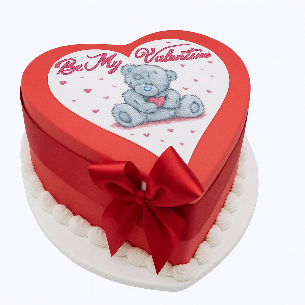 Be My Valentine Heart Shaped Cake