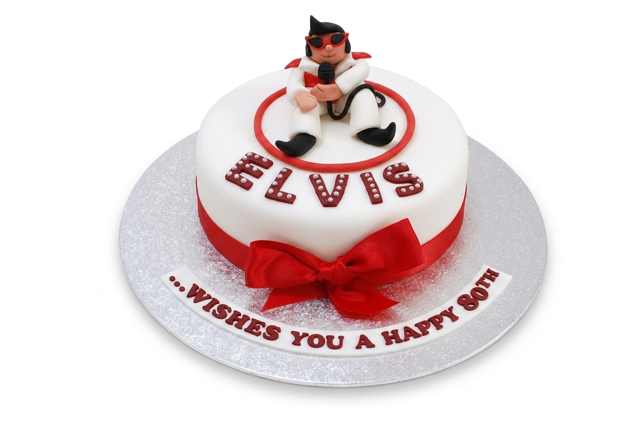 Elvis Presley Theme Birthday Cake