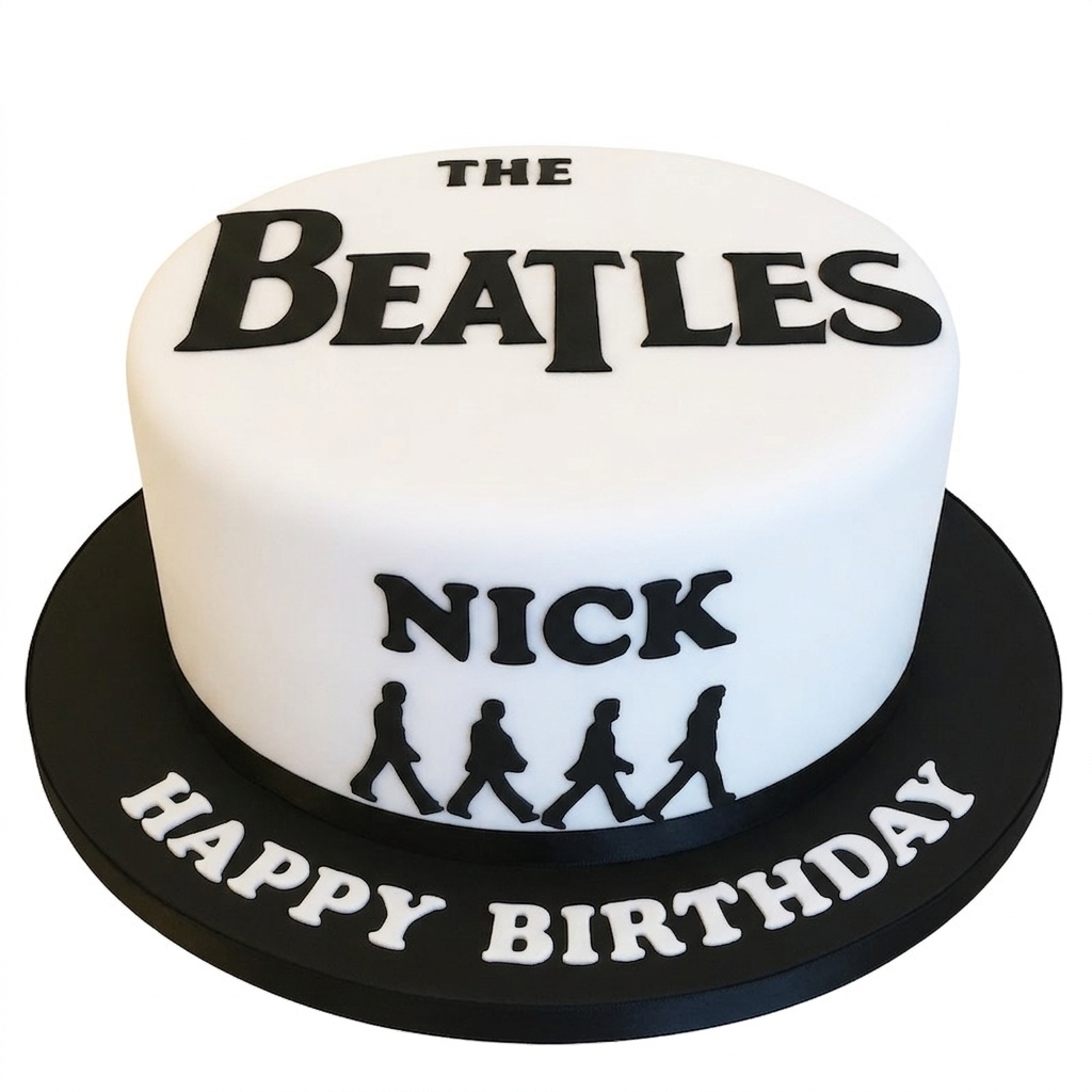 The Beatles Abbey Road Birthday Cake