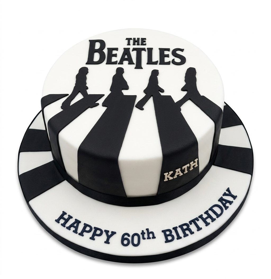 The Beatles Abbey Road Birthday Cake