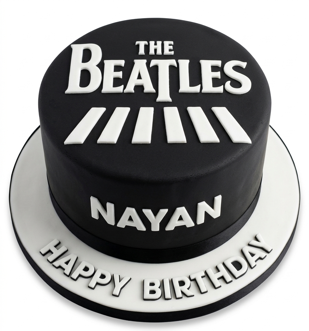 The Beatles Abbey Road Birthday Cake