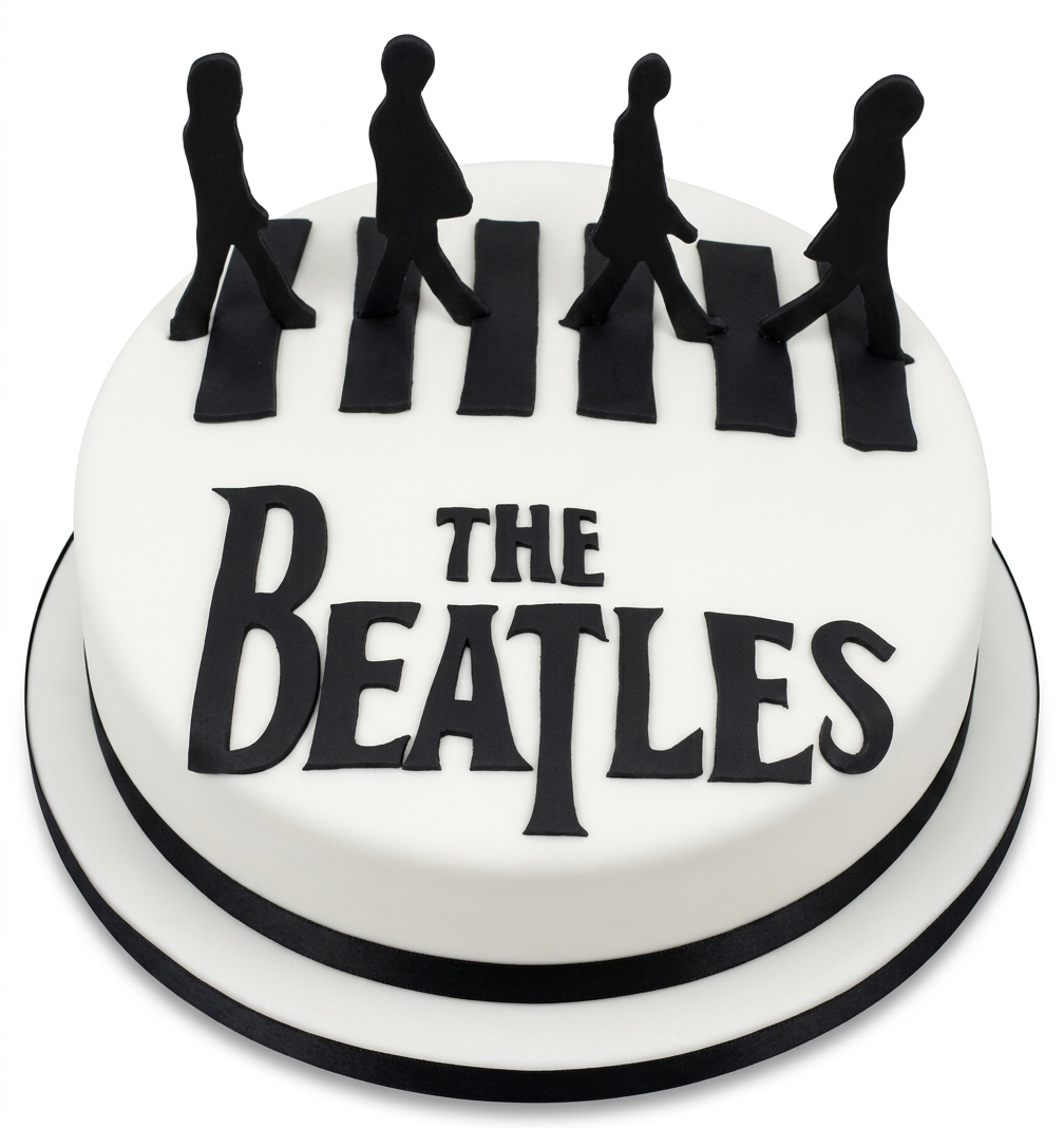 The Beatles Abbey Road Birthday Cake