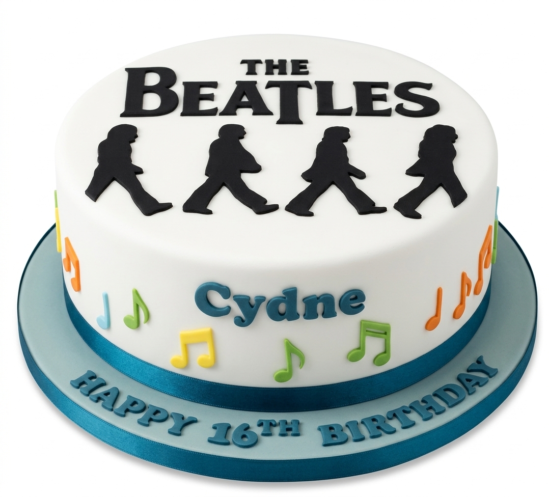 The Beatles Birthday Cake
