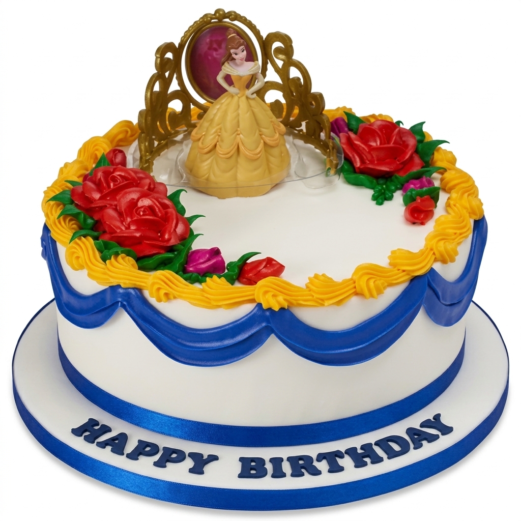 Disney Princess Belle Birthday Cake