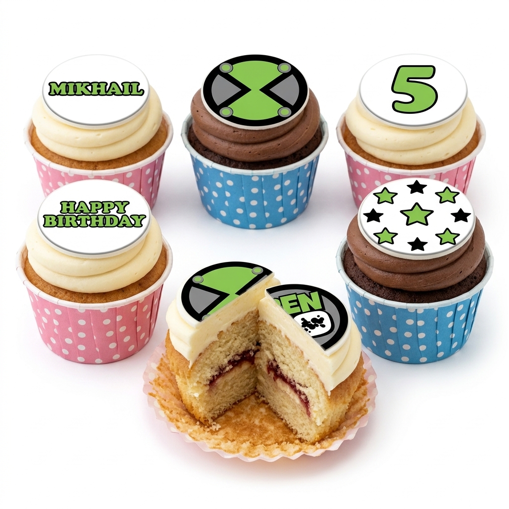 Ben 10 Birthday Cupcakes for Kids