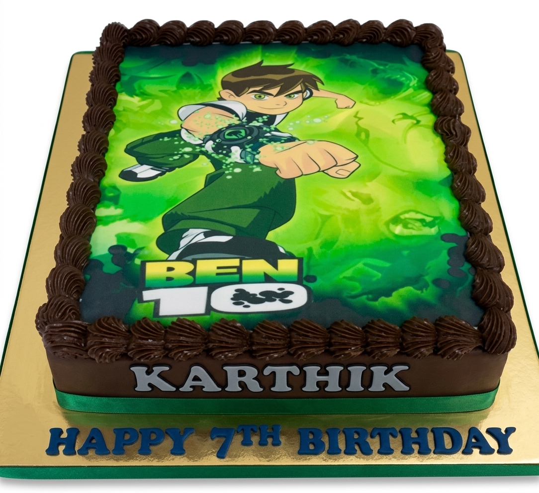 Ben 10 Birthday Cake for Boys