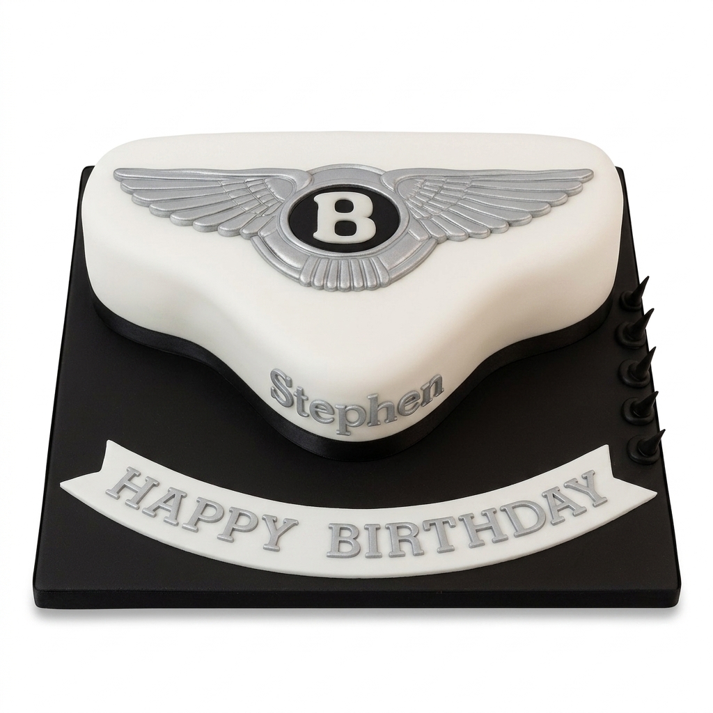 Bentley Car Logo Birthday Cake