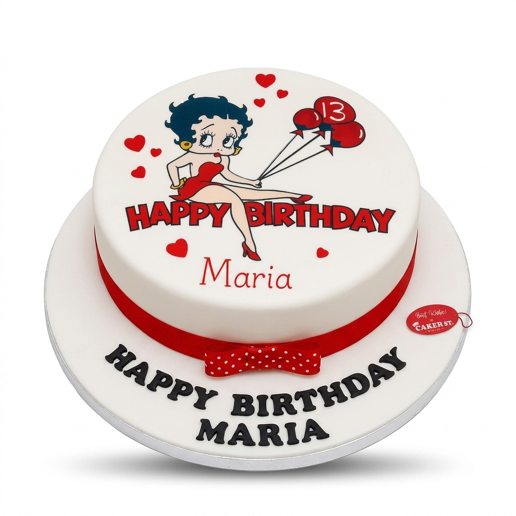 Betty Boop Birthday Cake