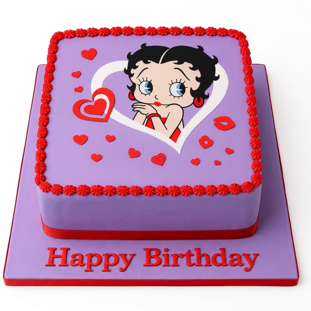 Betty Boop Birthday Cake