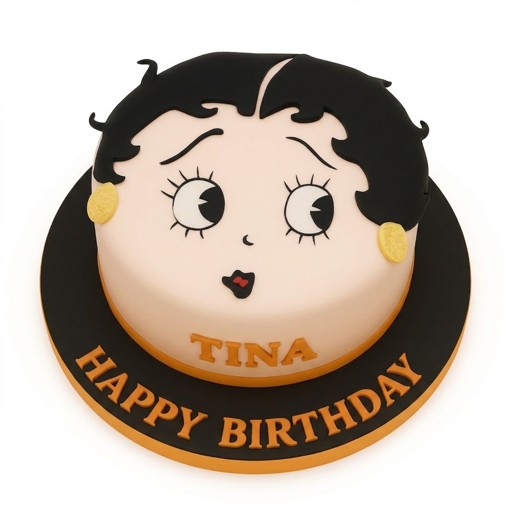 Betty Boop Birthday Cake for Her