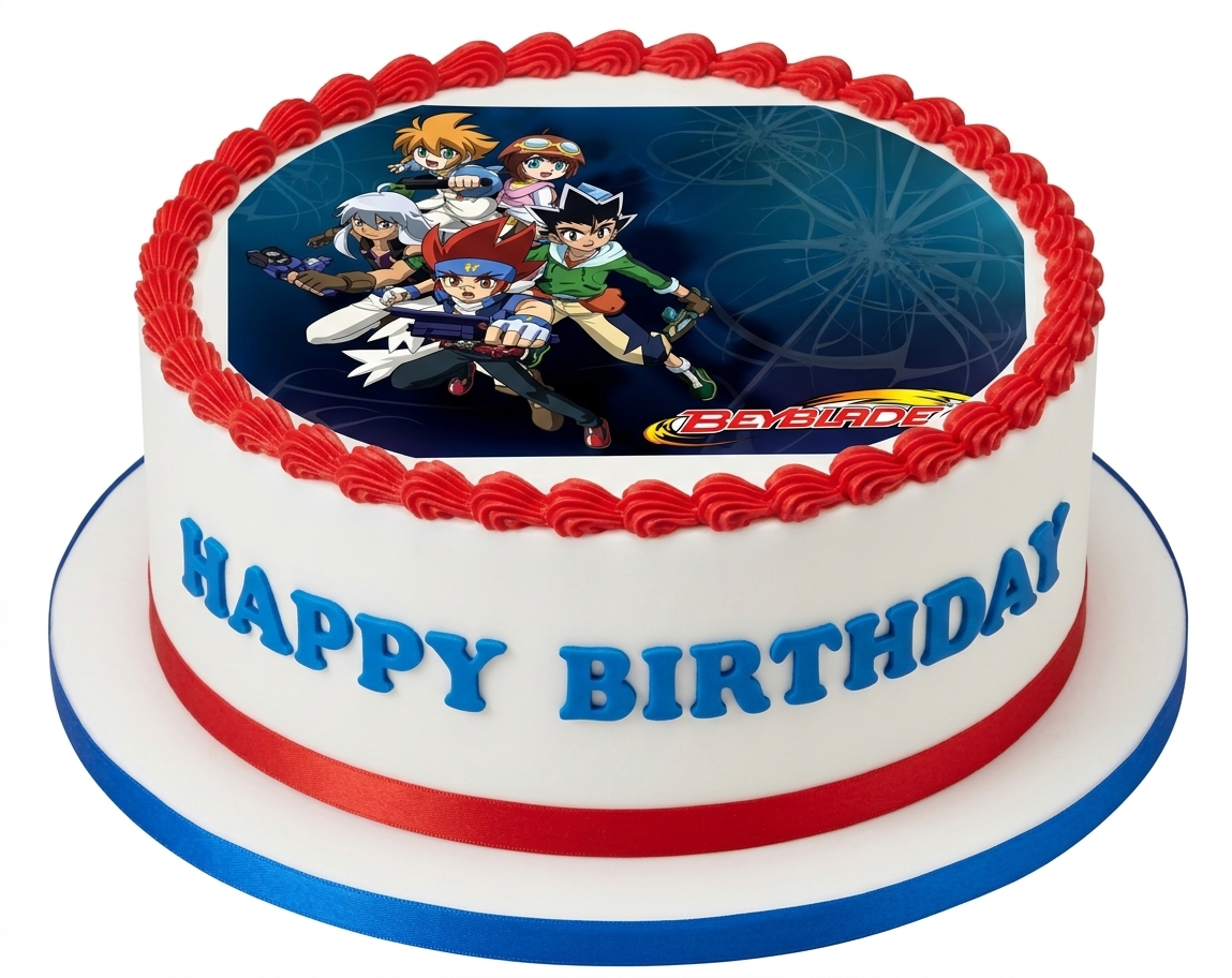 Beyblade Birthday Cake