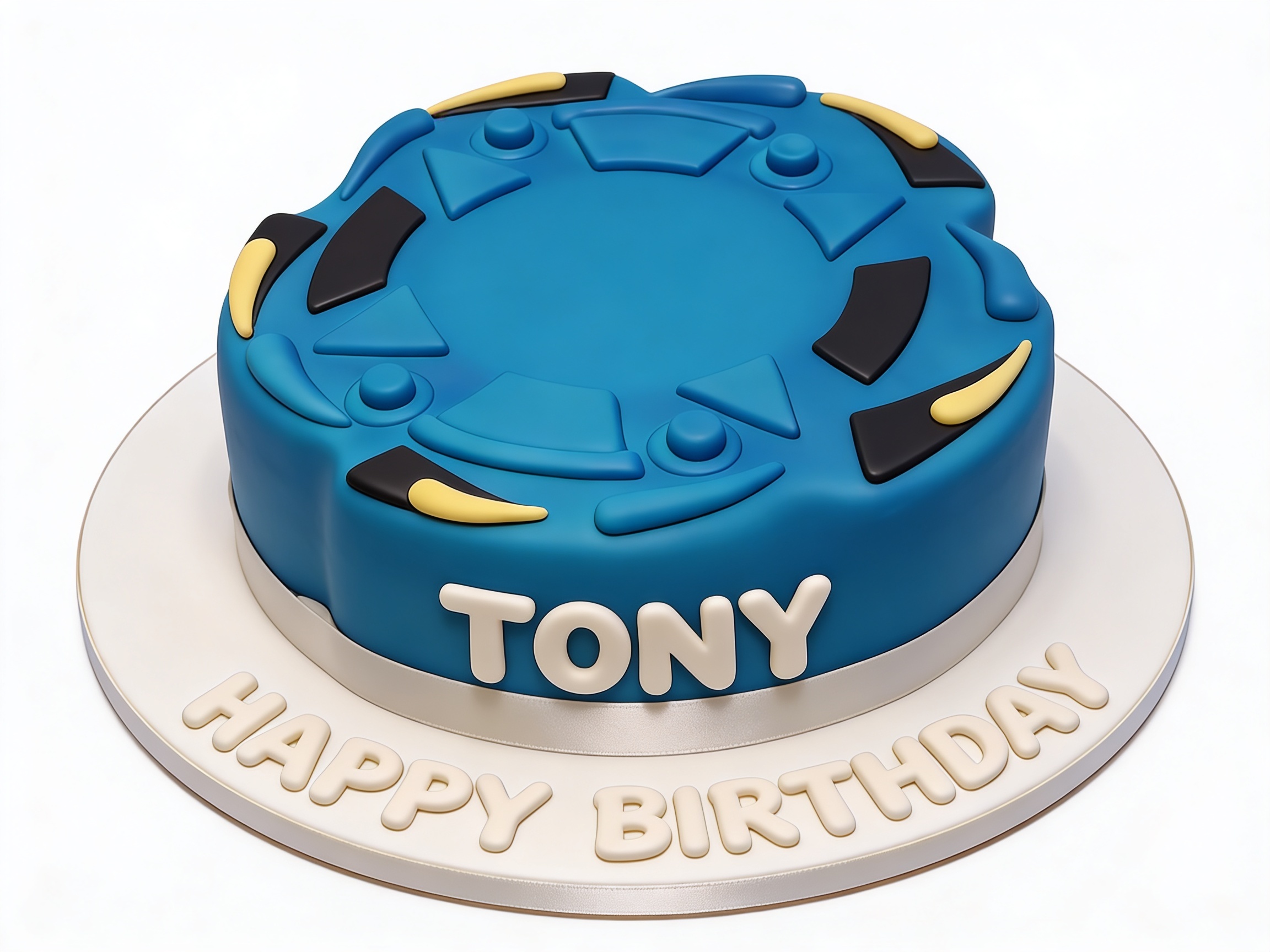 Kids Gaming Spinning Top Birthday Cake