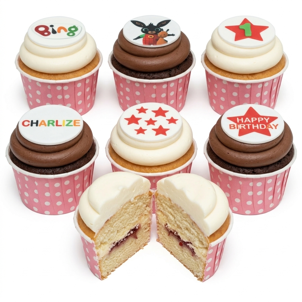 Bing Bunny Birthday Cupcakes