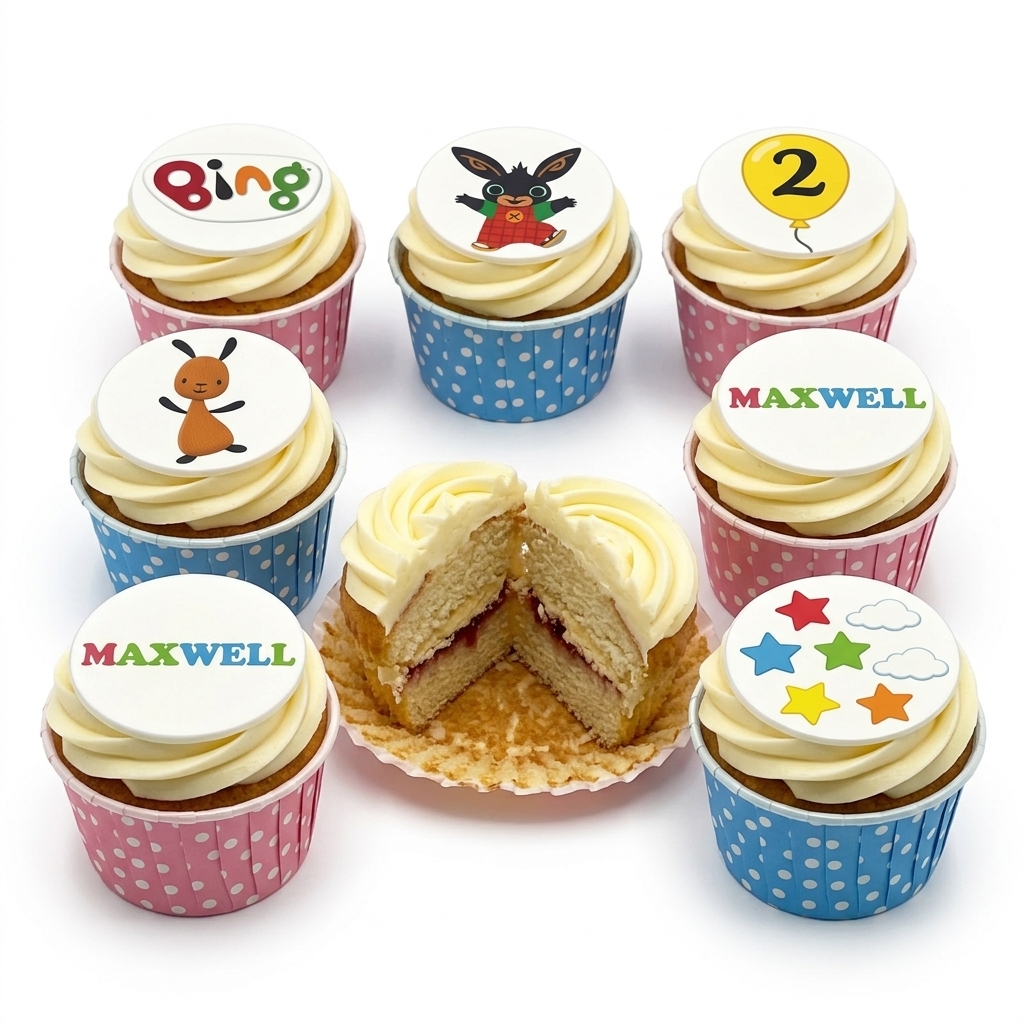 Bing Bunny Kids Birthday Cupcakes